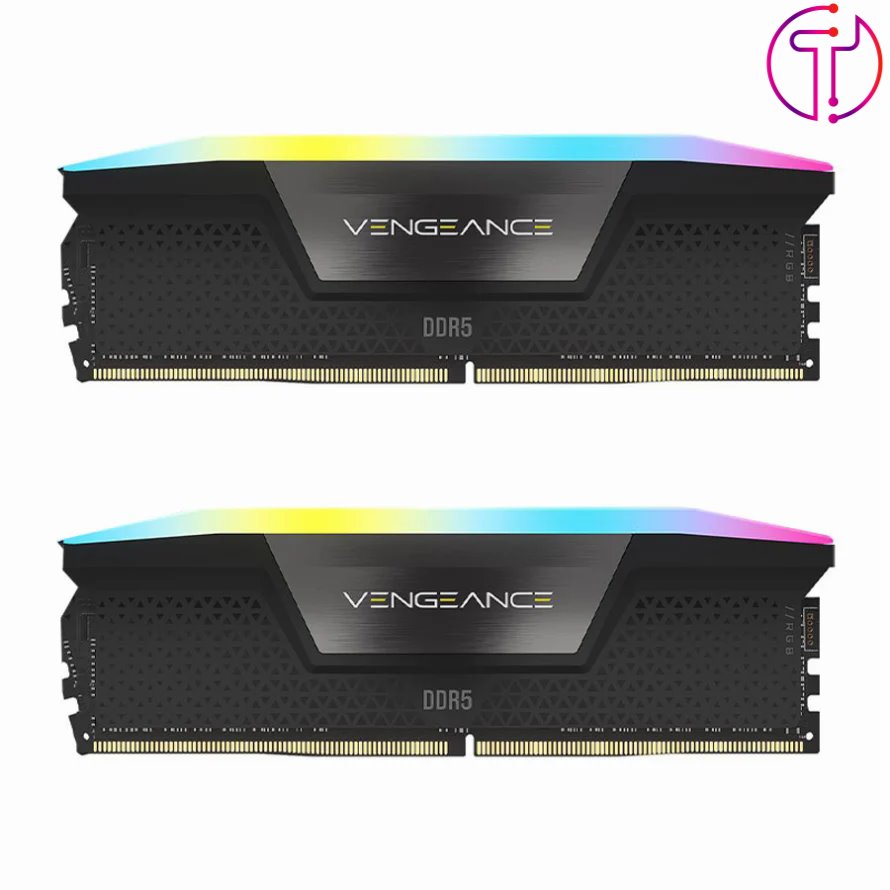 رم کورسیر VENGEANCE RGB 32GB 16GBx2 6600MHz Cl38 DDR5