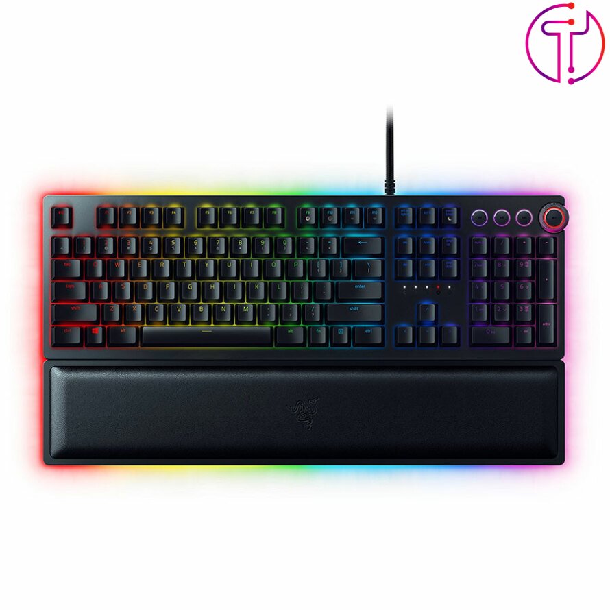 کیبورد مکانیکال گیمینگ ریزر Huntsman Elite Clicky Optical Purple Switch