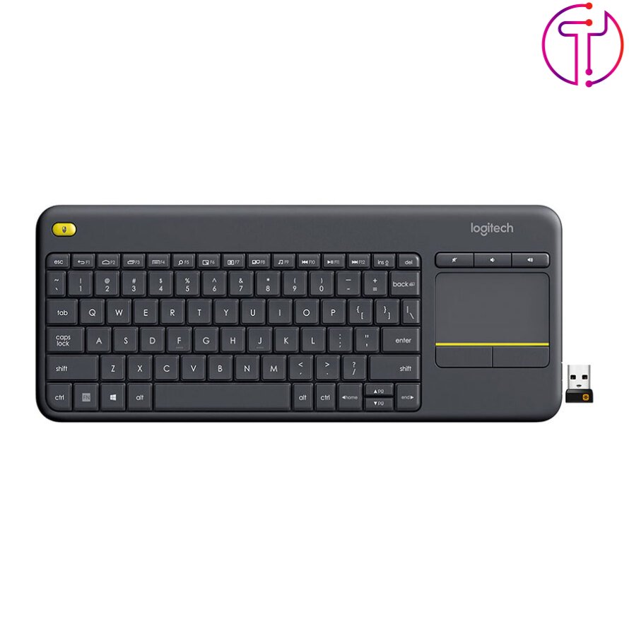 کیبورد بی سیم لاجیتک K400 Plus Black