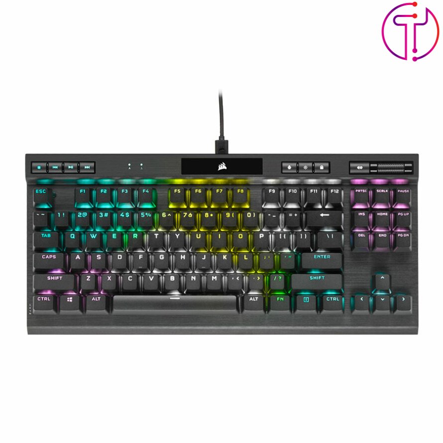 کیبورد گیمینگ کورسیر K70 RGB TKL CHAMPION CHERRY MX Red Switch