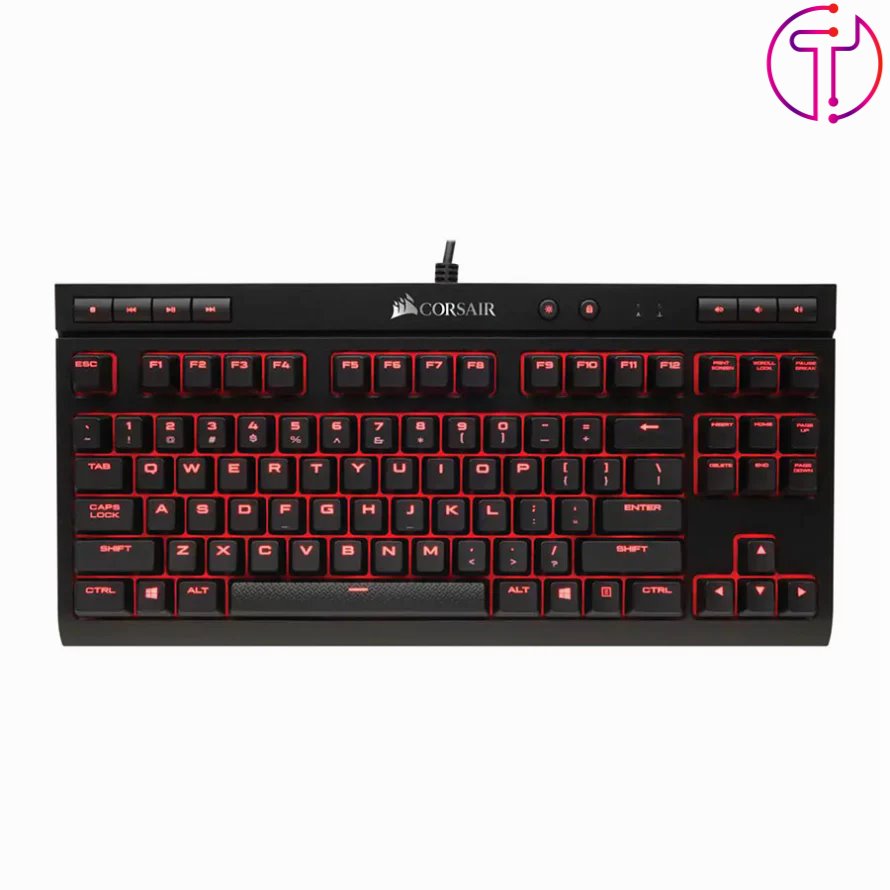 کیبورد گیمینگ مکانیکال کورسیر K63 Compact Red Switch