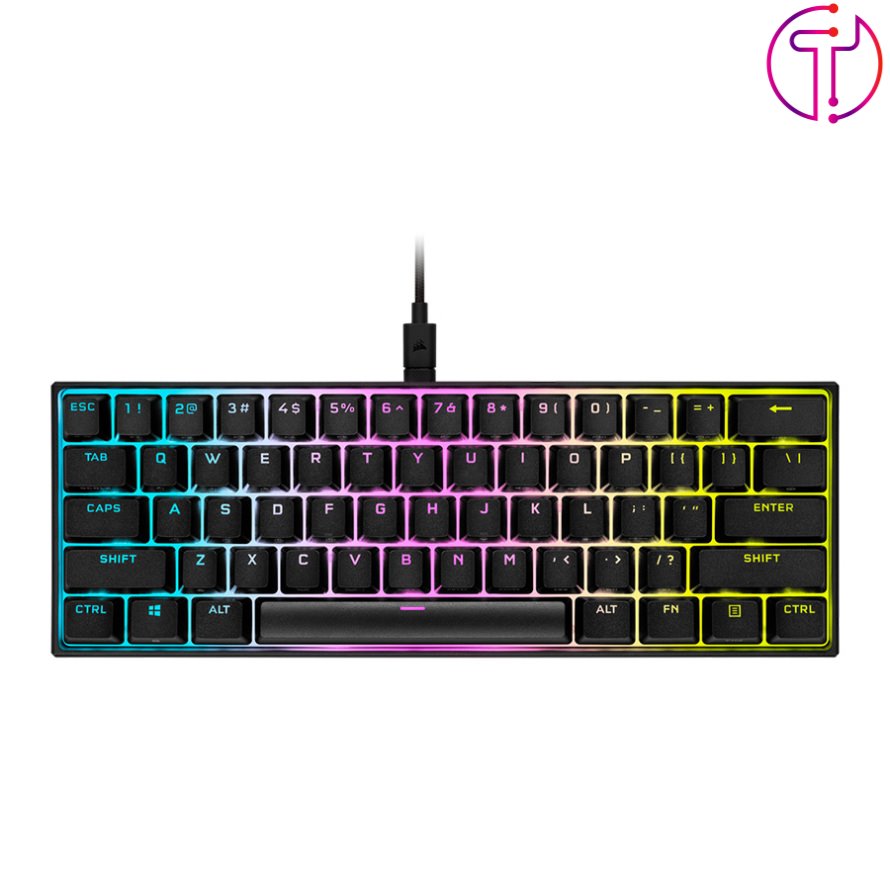 کیبورد مکانیکال گیمینگ کورسیر K65 RGB MINI Red Switch