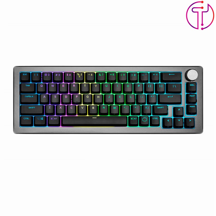 کیبورد گیمینگ بی سیم کولر مستر CK721 Blue Switch Black